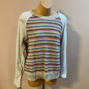Roxy knit multicolored sweater size large